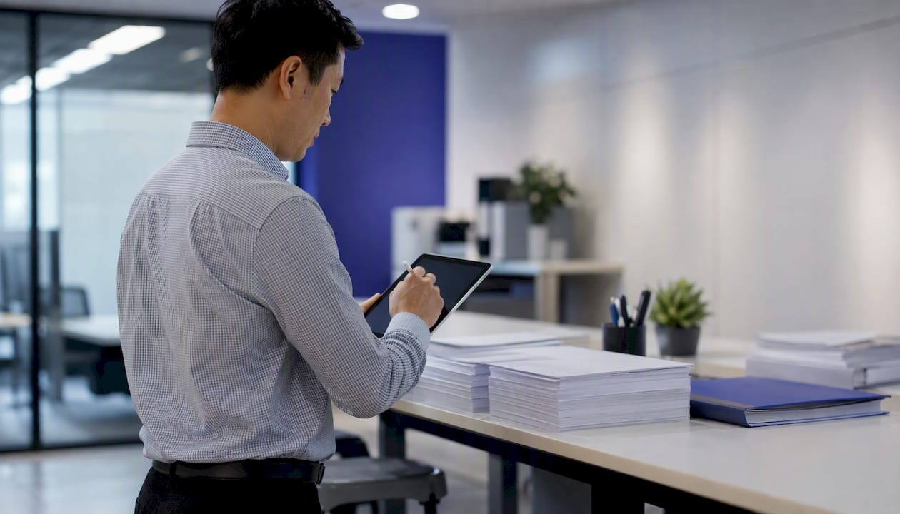 Hands managing tax withholding checklist