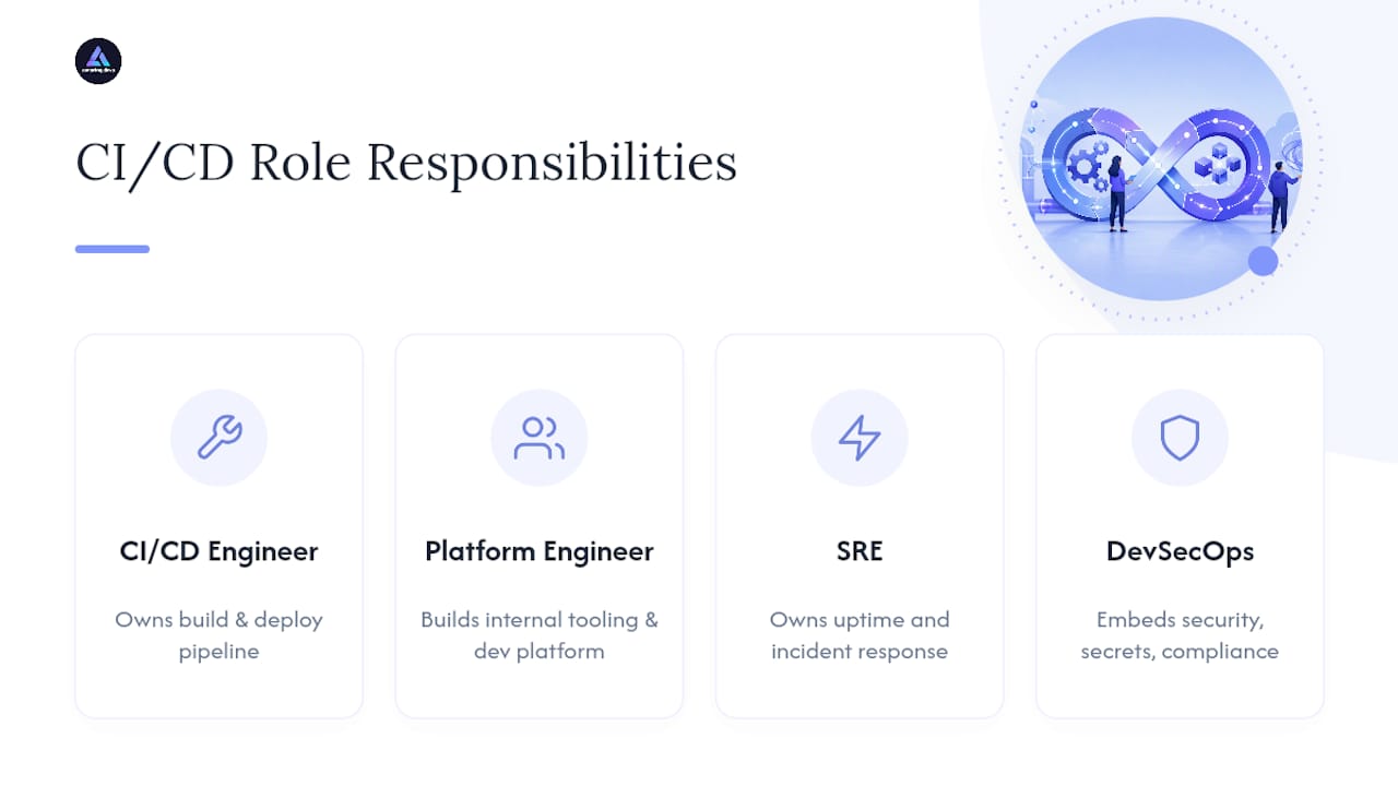Diagram comparing four CI/CD role profiles