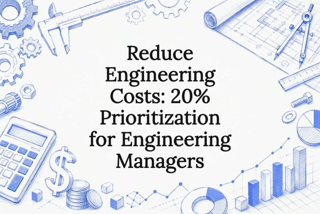 Decorative engineering and cost reduction title card illustration
