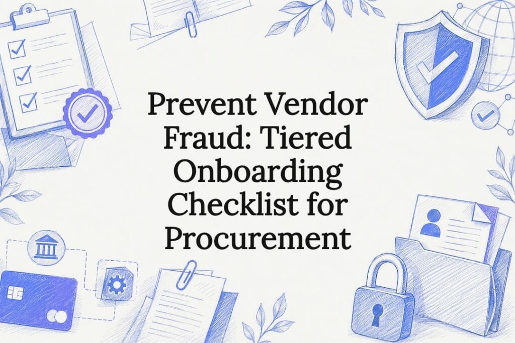 Decorative vendor verification title card