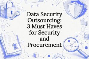 Decorative data security outsourcing title card