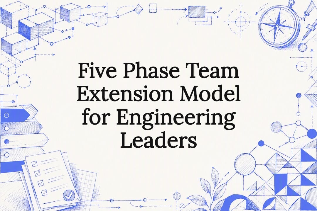 Decorative engineering team extension title card