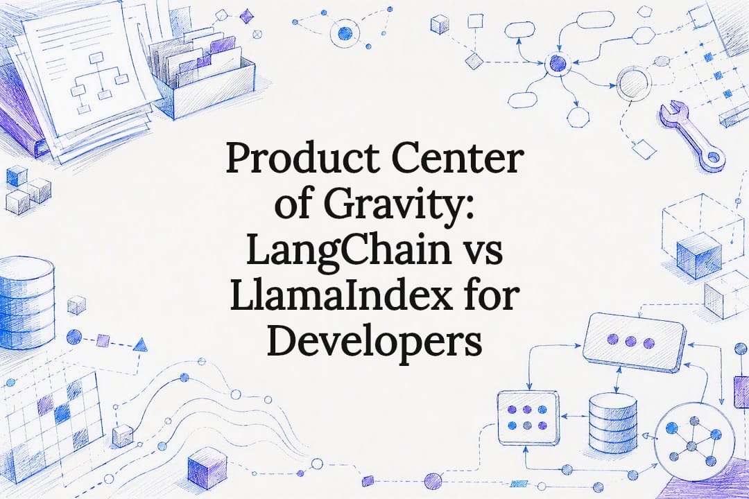 Decorative AI framework comparison title card