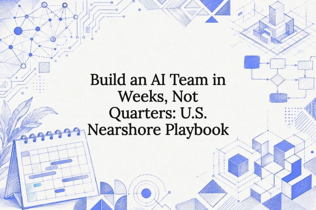 Decorative AI nearshore team title card