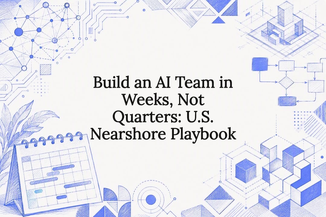 Decorative AI nearshore team title card