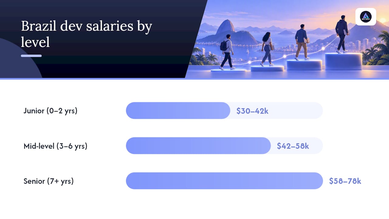 Brazil Developer Salaries by Seniority and Role — overview diagram