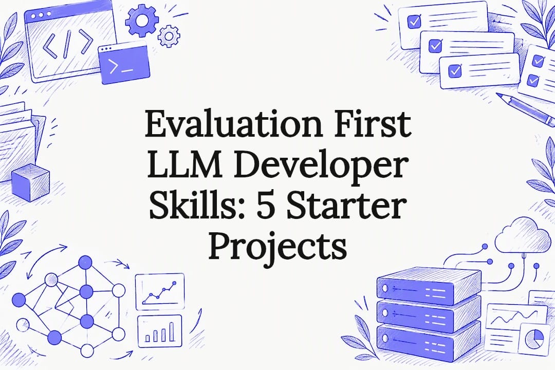 Decorative LLM developer skills title card