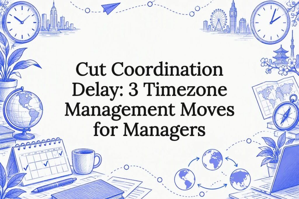 Timezone management title card illustration