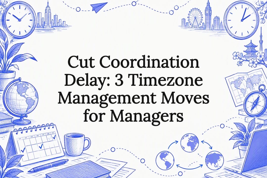 Timezone management title card illustration