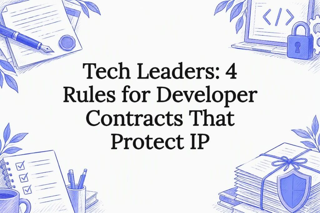 Developer contract protection title card