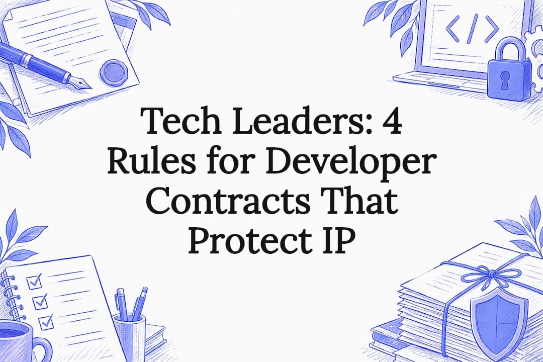 Developer contract protection title card