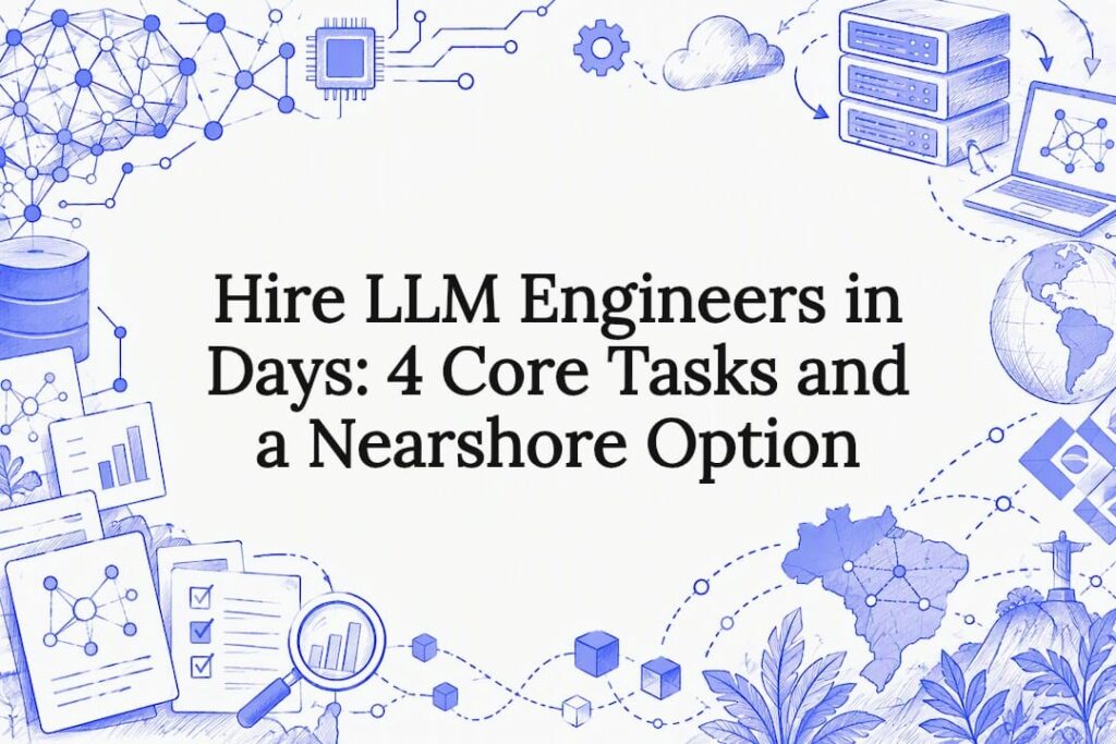 Decorative LLM engineering title card