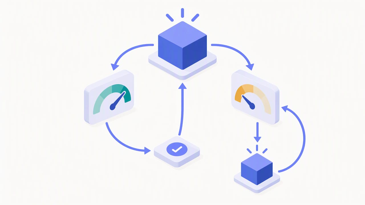 Diagnostic loop balancing delivery and wellbeing