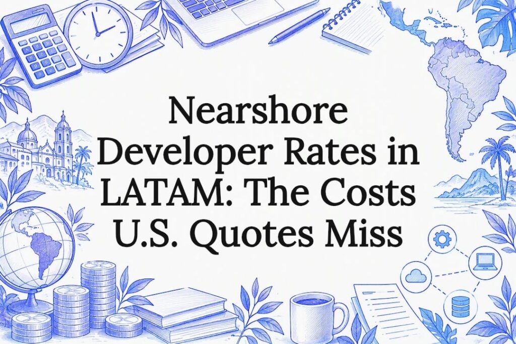 Sketch accents framing the article title