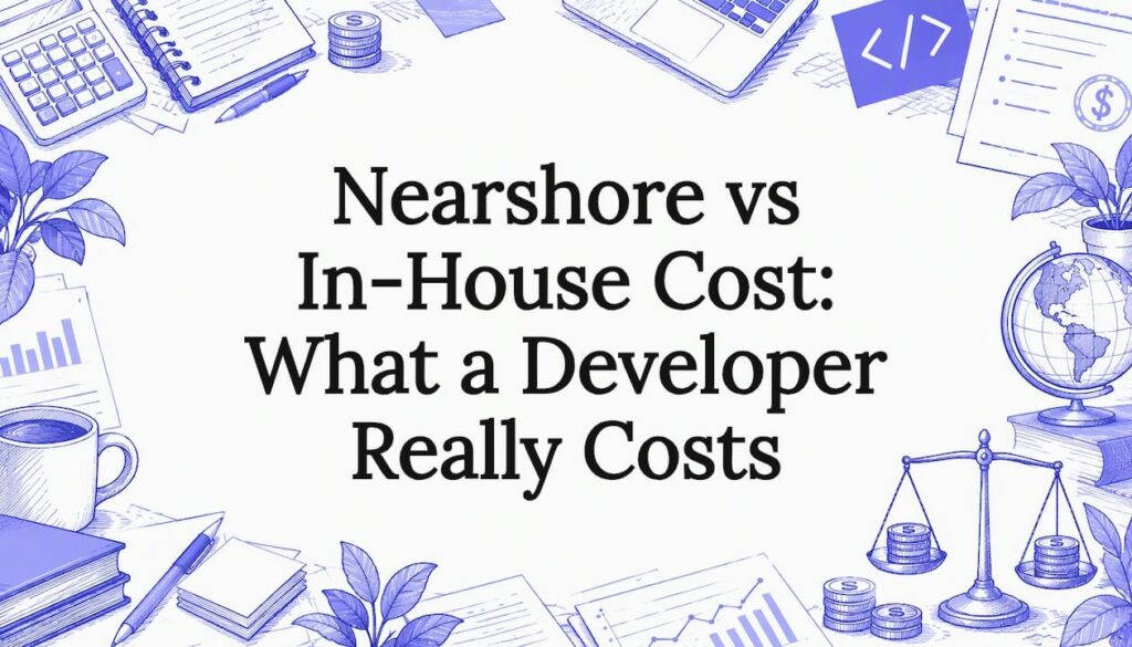 Cost comparison sketch framing the article title