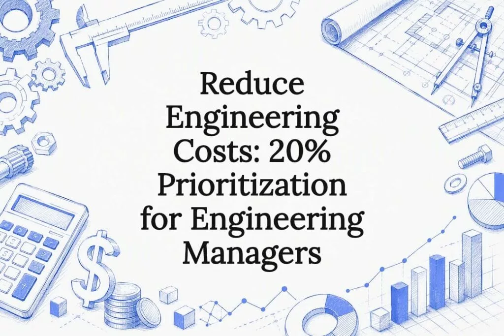 Decorative engineering and cost reduction title card illustration